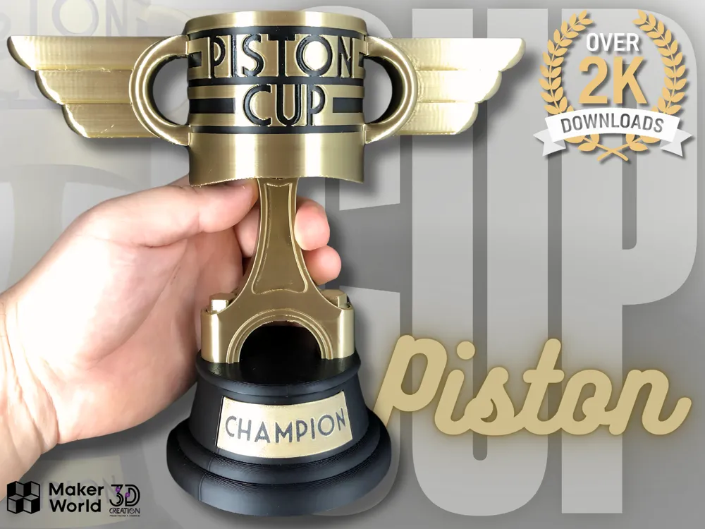 PISTON CUP TROPHY (CARS) REPLICA by 3DCREATION MakerWorld