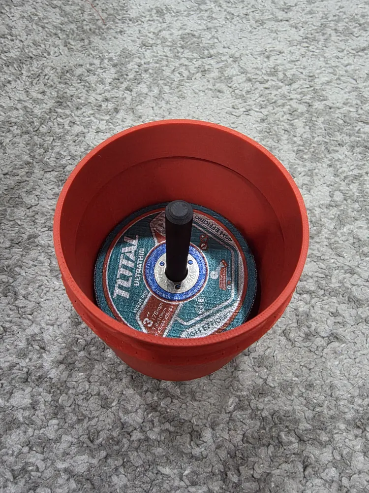 Milwaukee Container Disc 76mm - Free 3D Print Model - MakerWorld