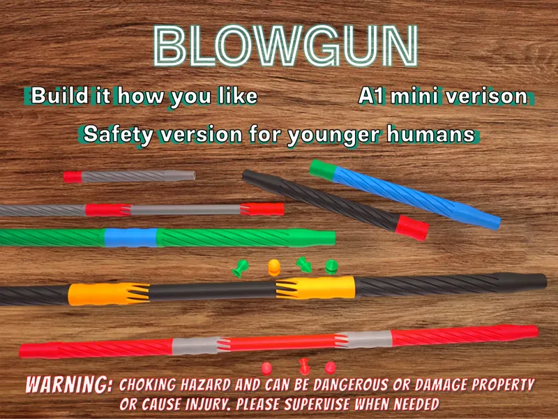 Upgradable Blowgun powerful and fun
