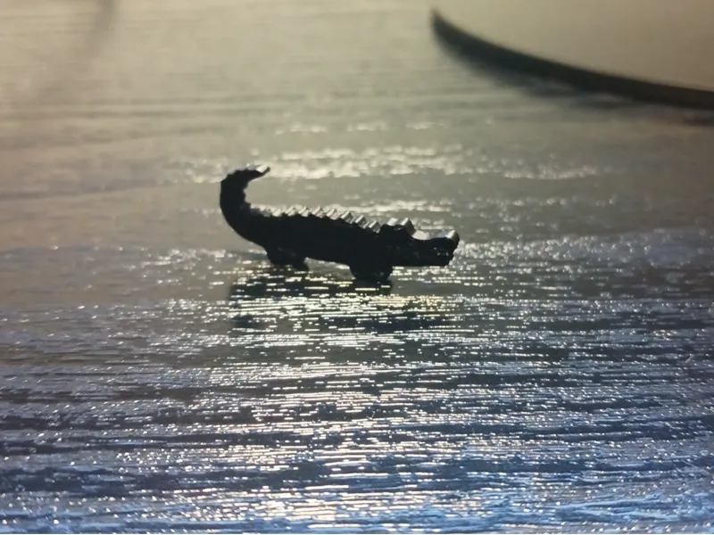 Small Crocodile Decoration (2 min print time!)