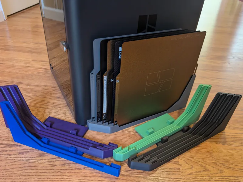 Low-Profile Build Plate Rack V3