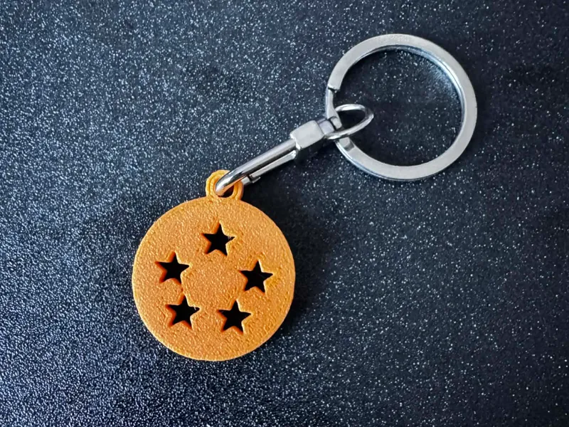 Dragon Ball 5 Star Keychain 