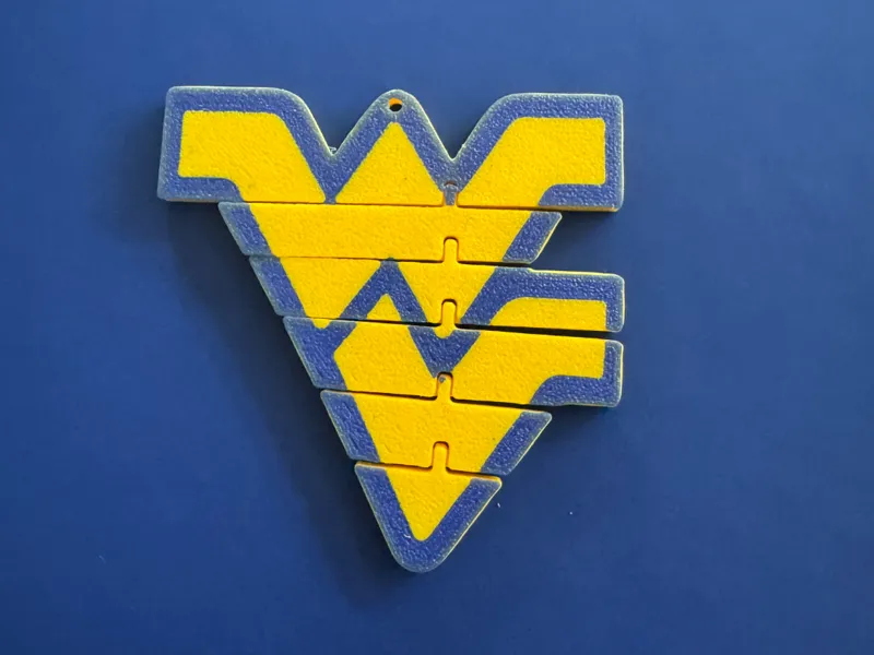 WVU flexi keychain