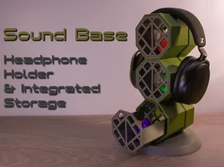 Sound Base - Headphone Holder & Integrated Storage