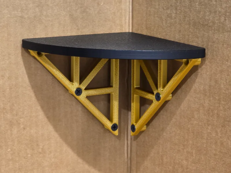 Wall Mount Corner Shelf (Small, 5" X 5")