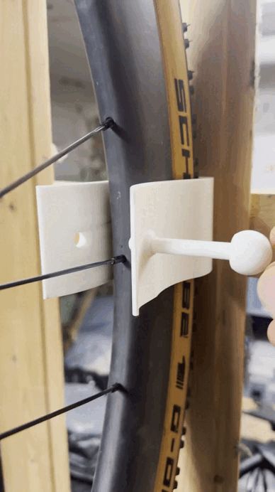 Vertical bike wall mount V2