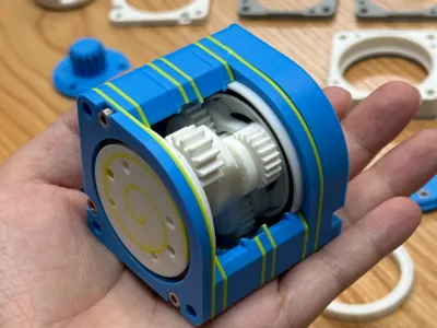 Two-stage planetary gearbox teaching model