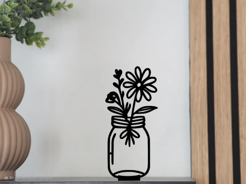 flower pot table decor