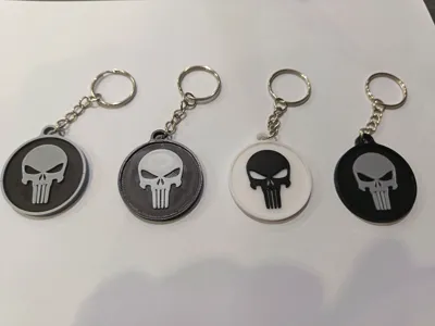 punisher keychain