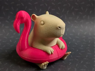 Capybara in Flamingo – Snap-Fit Model (NO AMS)
