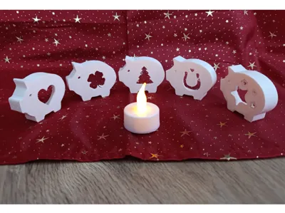 Piglets christmas decoration