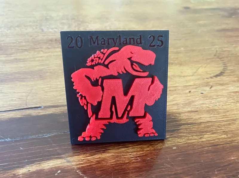 2025 Maryland Logo Plaque