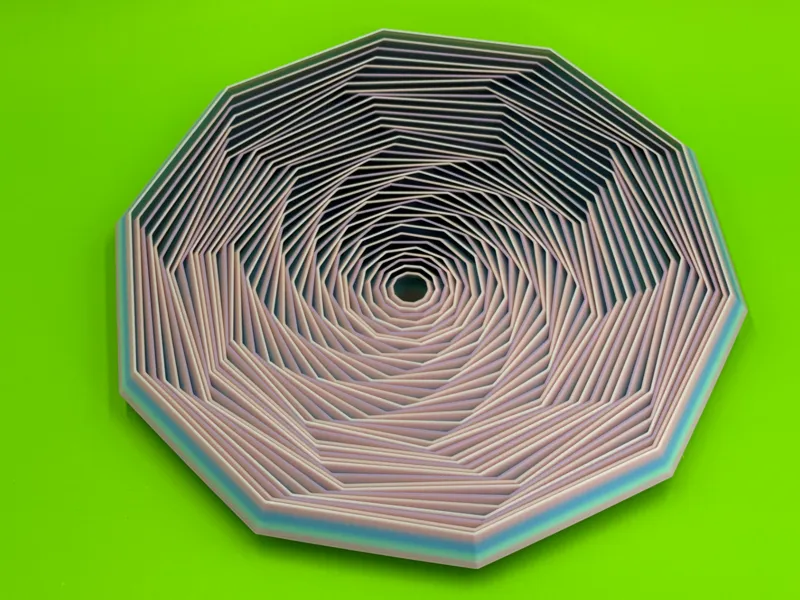 Dodecagonal Fractal Fidget - 38 Rings
