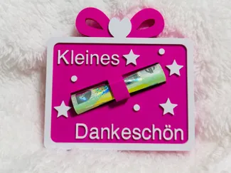 Danke-Geschenk mit änderbarem Text