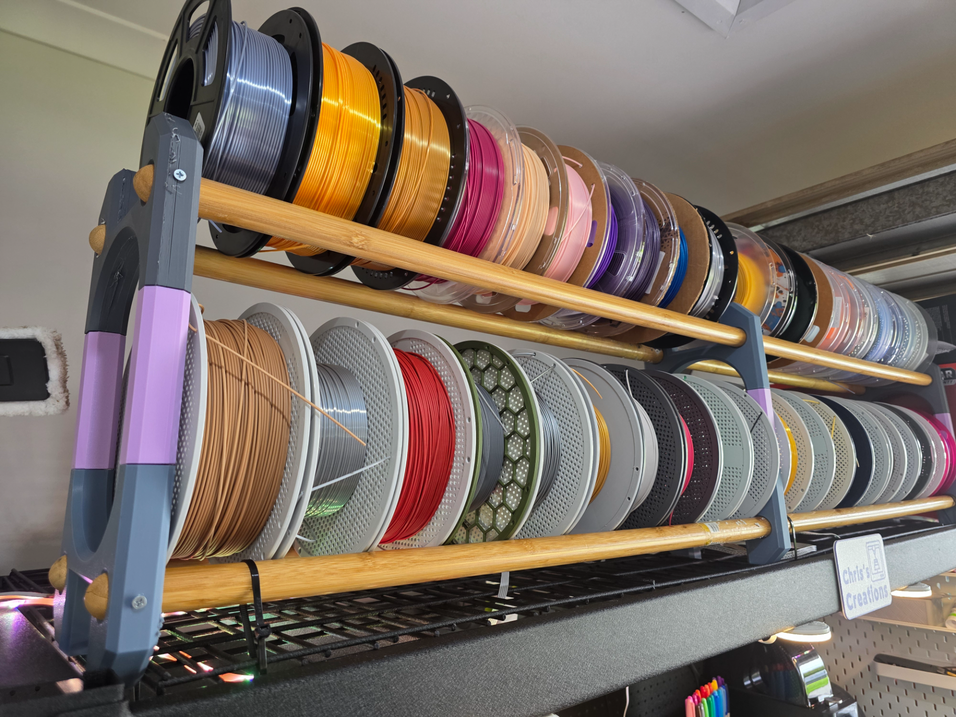 Single or Dual Filament Storage Rack