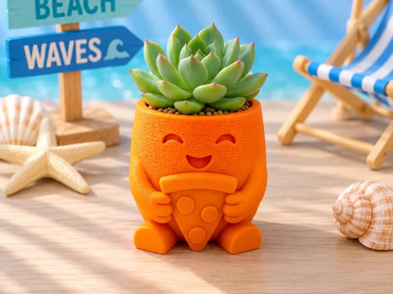 Beach Buddies Summer Pot – Planter| Pizza Vibes