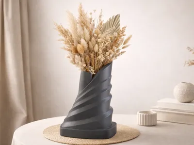 Spiral Column Vase – Column Vase with Spiral Structure