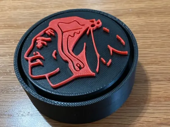 Chicago Blackhawks hockey puck clicker