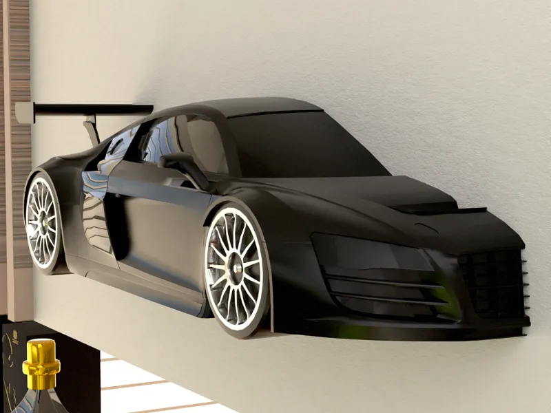 Audi R8 Le Mans Wall-mounted