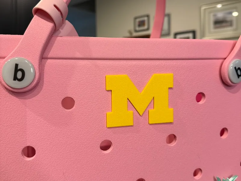 University of Michigan Bogg Bag Charm (Block M)