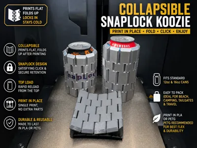Collapsible SnapLock Reload Koozie