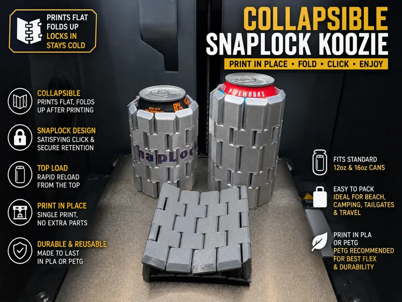 Collapsible SnapLock Reload Koozie