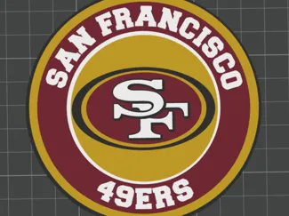 San Francisco 49ers Coasters 100mm