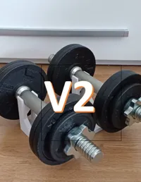 Dumbbell holder V2-0.28mm layer, 4 walls, 15% infill