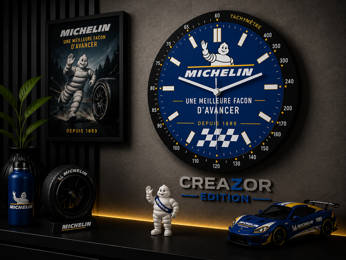 Horloge Murale Modulaire – Édition Michelin 