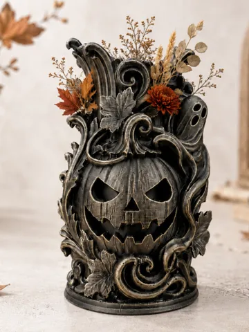 Jarrón decorativo: Haunted Pumpkin Organizer Vase — vista de referencia 2