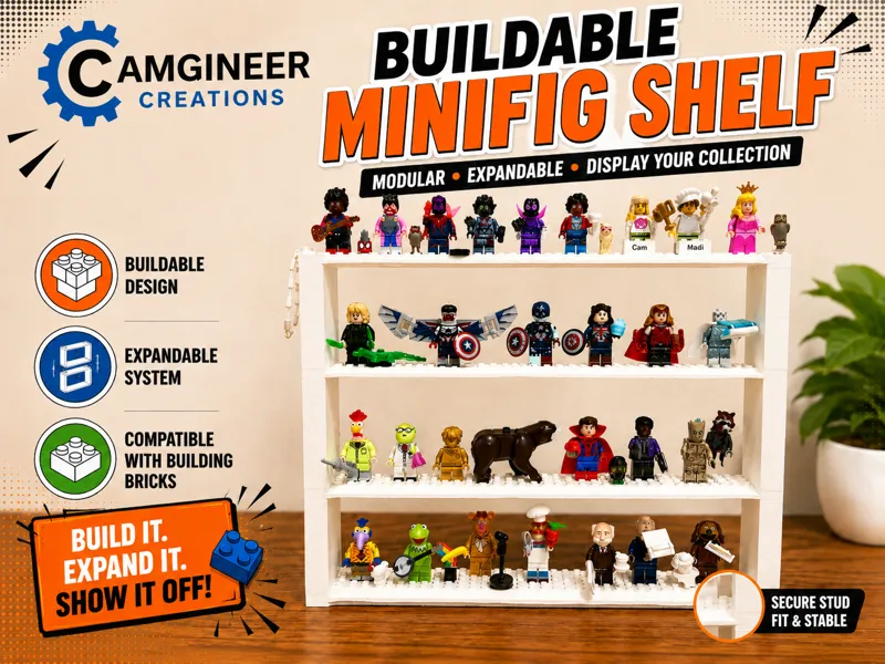 Modular Minifig Display Shelf
