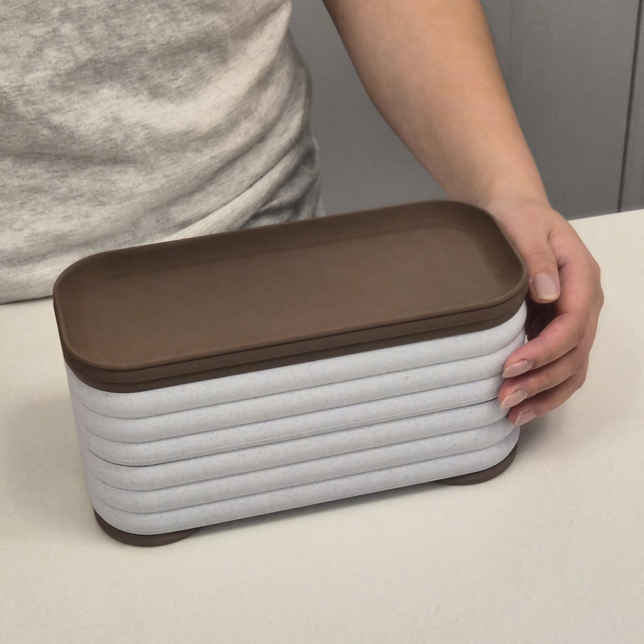Miniatura 3 do modelo 3D cloud box · magnetically stackable · modular
