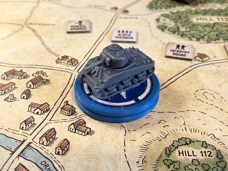 R.U.S.E. Tabletop Token: US Sherman (no AMS)