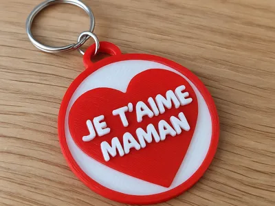 Mother's Day keychain - I love you mom