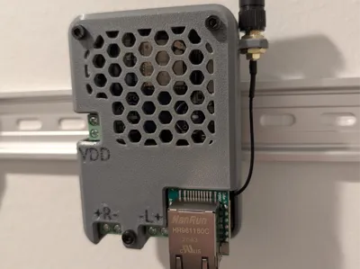 Louder-ESP32 DIN rail case