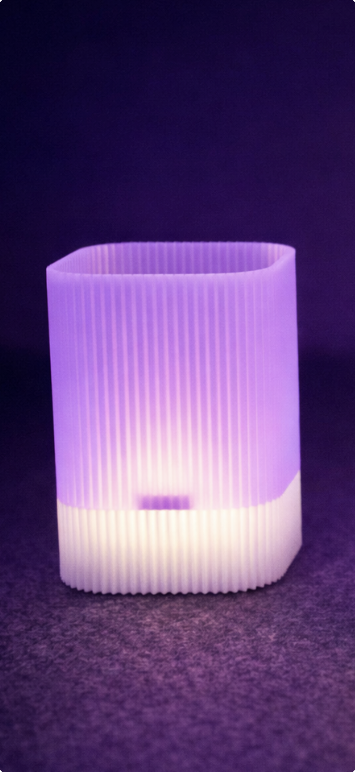Miniatura 2 do modelo 3D Ribbed Glow Lamp Set