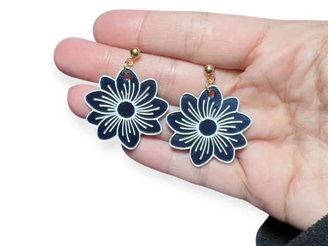 Pendientes flor