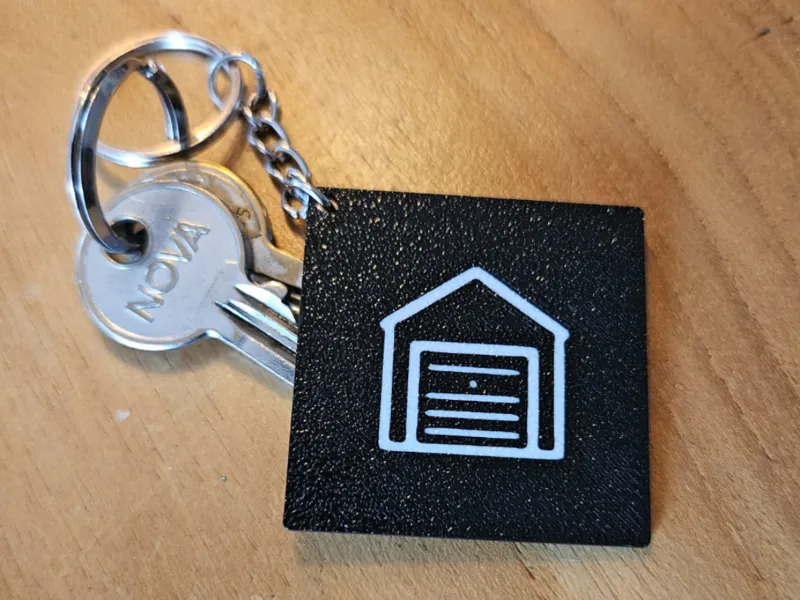 Minimalist Garage Keychain