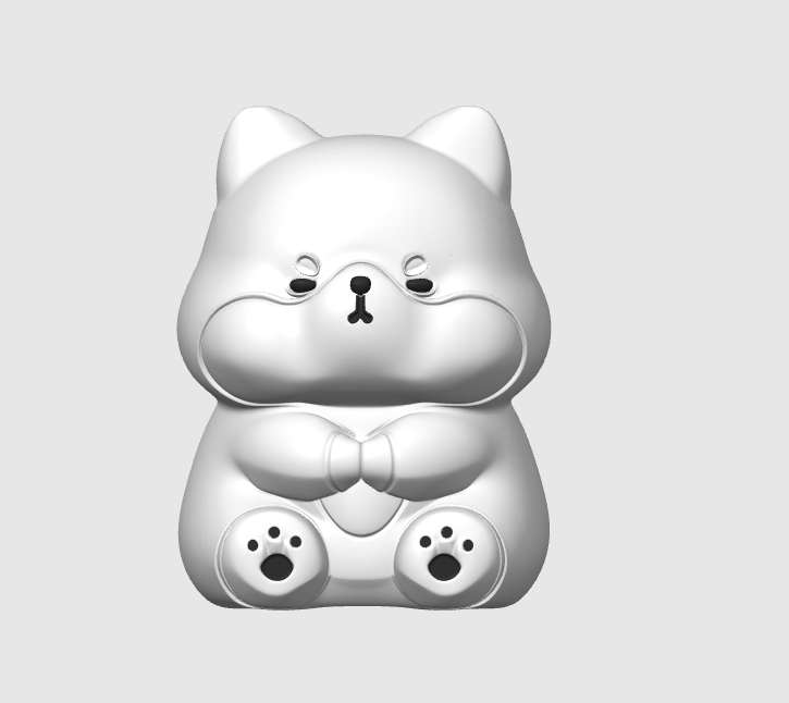 Miniatura 1 do modelo 3D 萌宠柴犬钥匙扣