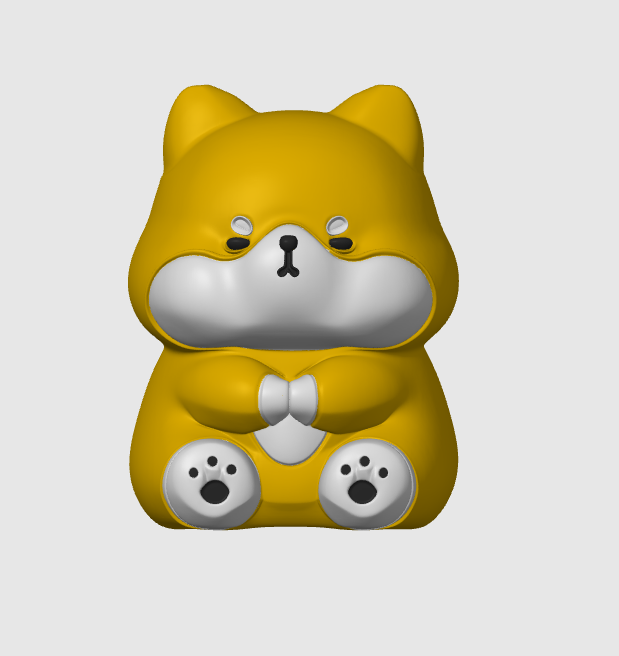 Miniatura 2 do modelo 3D 萌宠柴犬钥匙扣