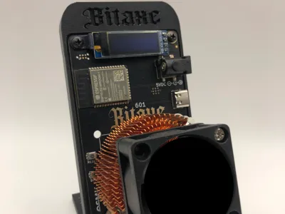 Bitaxe Flush Mount Stand -  Recessed Logo