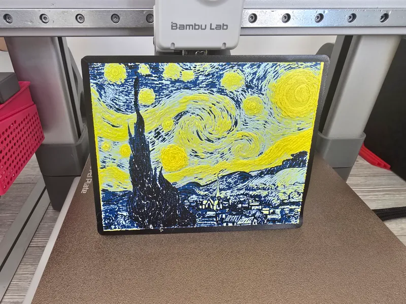 Van Gogh’s Starry Night printed with Chroma Canvas