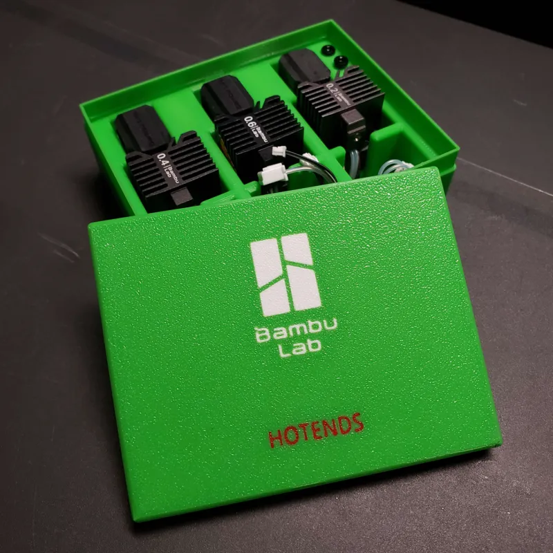 Hotend x3 Storage Box Bambu Labs X1C P1S/P1P