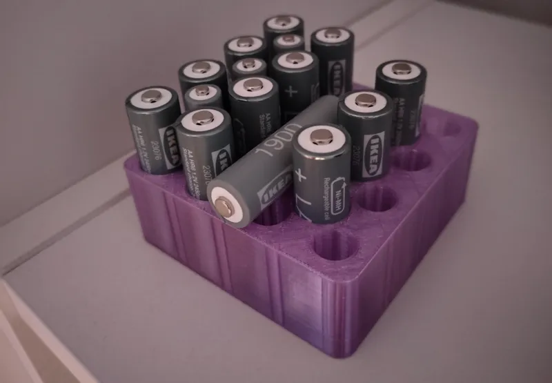 Simple Battery storage for AA and AAA