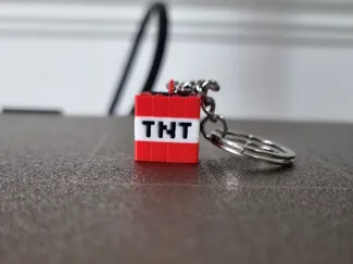 Minecraft TNT Keychain