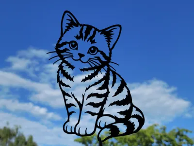 Cute Kitten Wall Art Cat Lover Decor