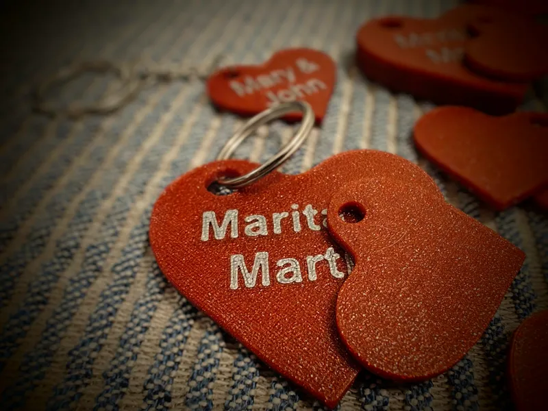 Valentine key rings. Customizable.Last minute