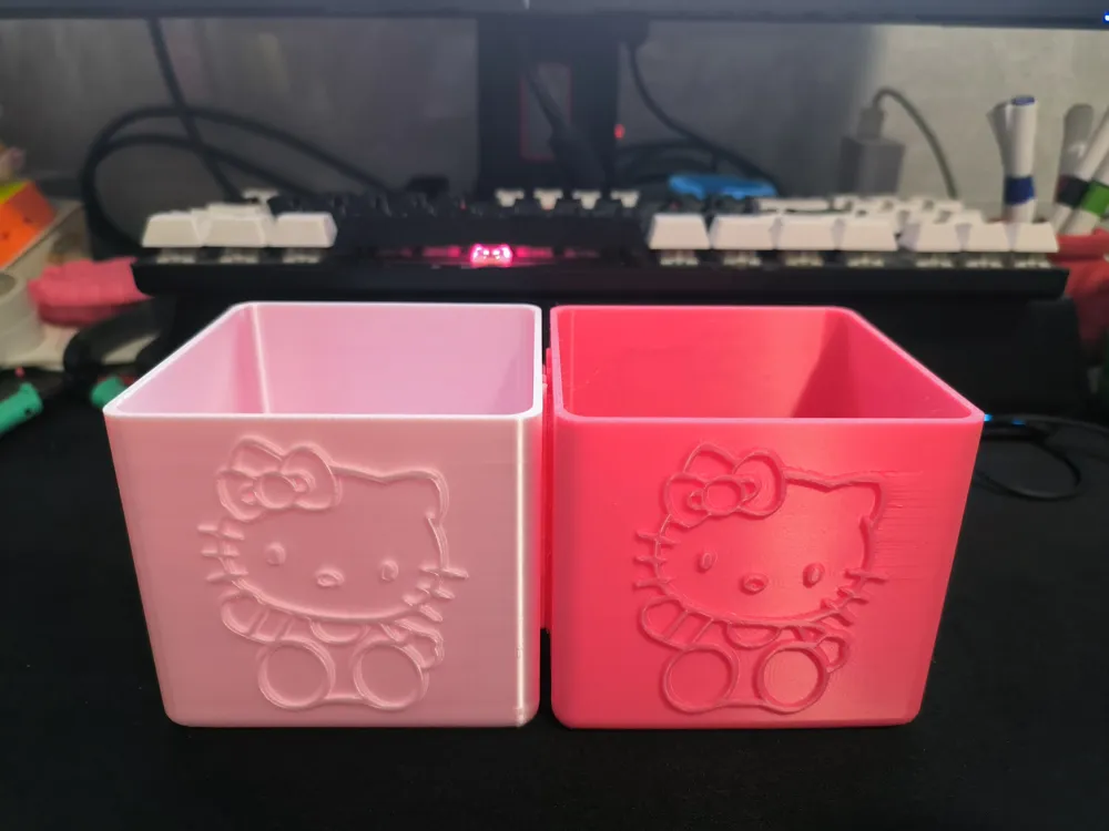 Hello Kitty storage box - Free 3D Print Model - MakerWorld