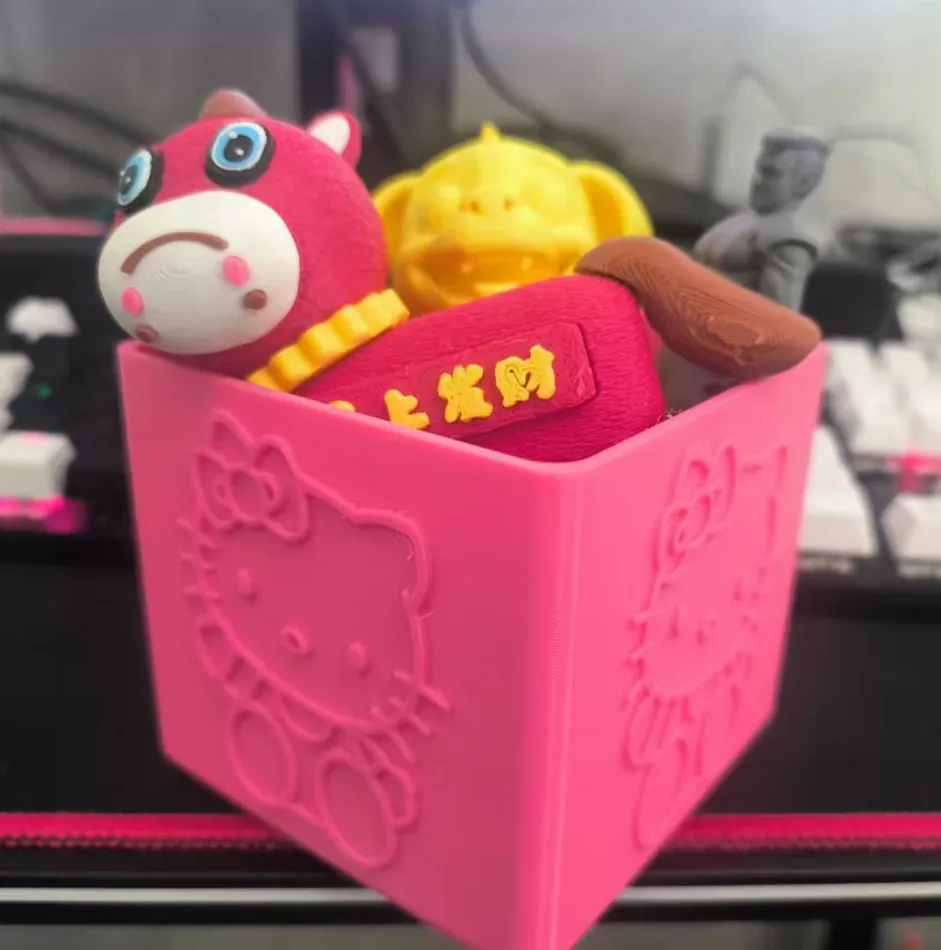 Hello Kitty storage box - Free 3D Print Model - MakerWorld
