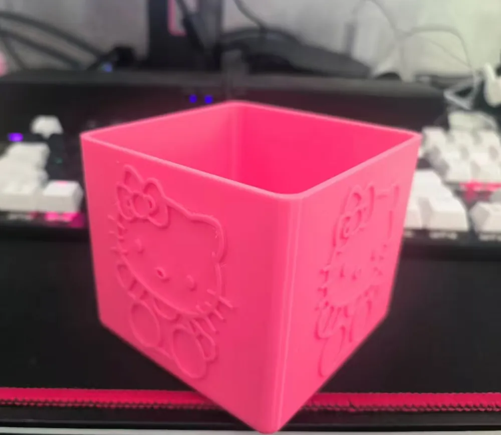 Hello Kitty storage box - Free 3D Print Model - MakerWorld